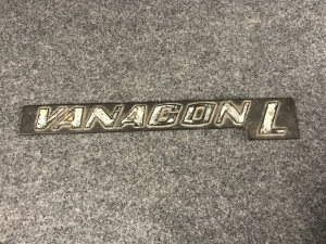 VW T25 Vanagon L Script Badge